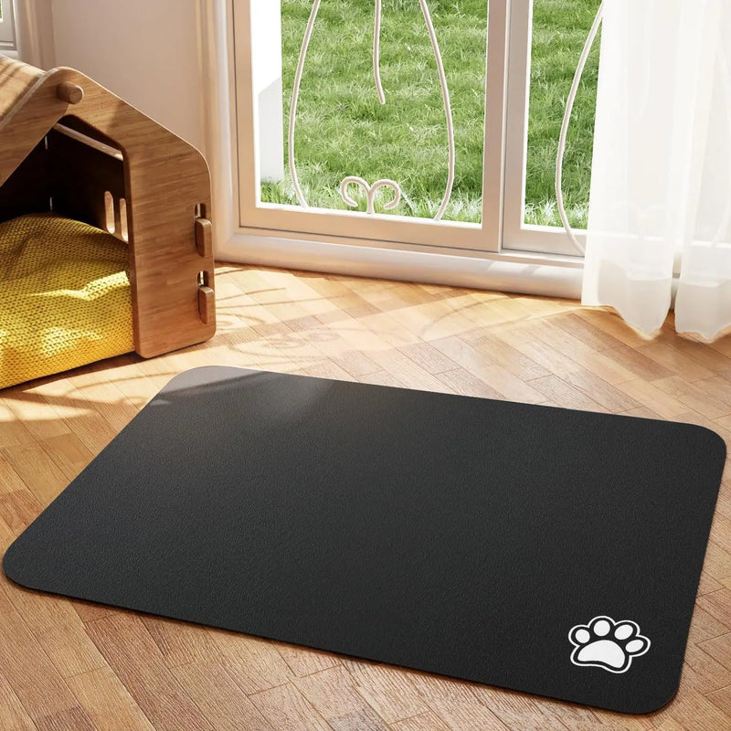 Absorbent Pet Feeding Mat for Food & Water