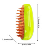 3-in-1 Electric Steamy Brush for Pet Grooming & Shedding