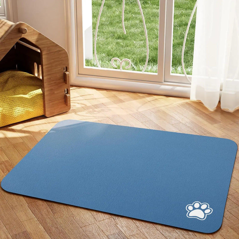 Absorbent Pet Feeding Mat for Food & Water